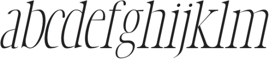 NOLE ITALIC otf (400) Font LOWERCASE