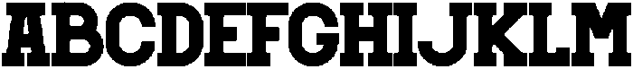 NOMBOCK Regular otf (400) Font UPPERCASE