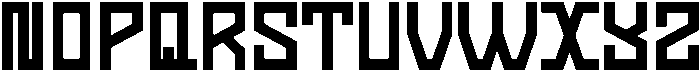 NOOB Regular otf (400) Font LOWERCASE
