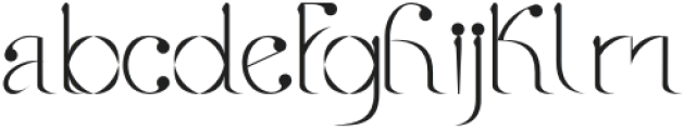 NOSTALGI-Regular otf (400) Font LOWERCASE