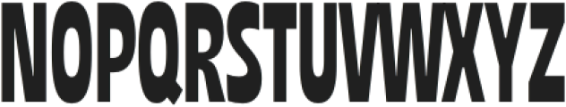 NoMo Sans Condensed otf (400) Font UPPERCASE