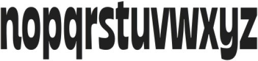 NoMo Sans Condensed otf (400) Font LOWERCASE