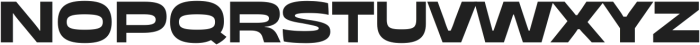 NoMo Sans Semi Expanded otf (400) Font UPPERCASE