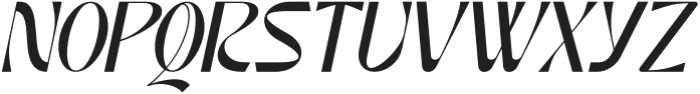 Noaction Italic otf (400) Font UPPERCASE
