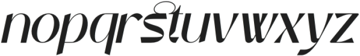 Noaction Italic otf (400) Font LOWERCASE