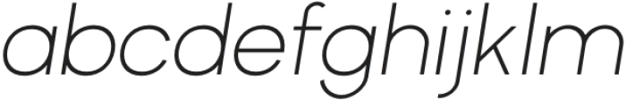 Nobel Uno ExtraLight Italic otf (200) Font LOWERCASE