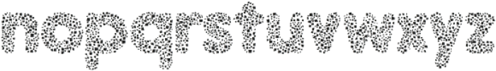 Nobumi Blot Rough otf (400) Font LOWERCASE