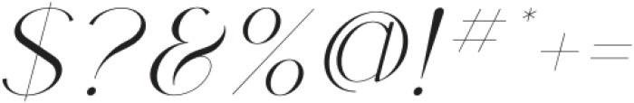 Noceur Italic otf (400) Font OTHER CHARS
