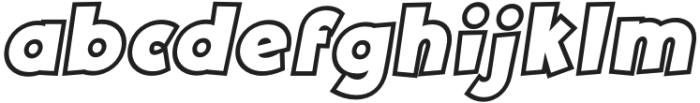 Nocky Line Italic otf (400) Font LOWERCASE
