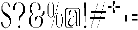 Noctaire otf (400) Font OTHER CHARS