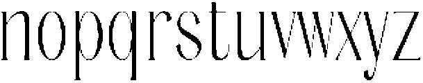 Noctaire otf (400) Font LOWERCASE