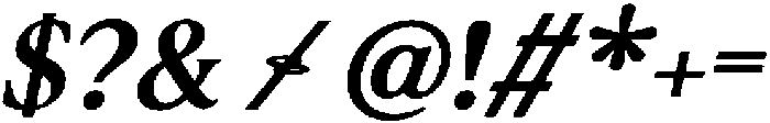 Noctera Bold Italic otf (700) Font OTHER CHARS