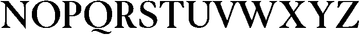 Noctera Bold otf (700) Font UPPERCASE