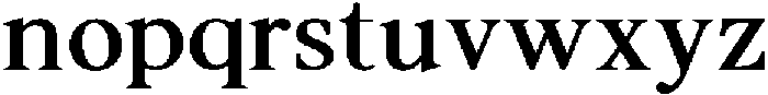 Noctera Bold otf (700) Font LOWERCASE