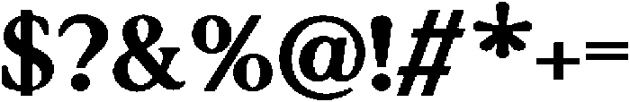 Noctera Extra Bold otf (700) Font OTHER CHARS