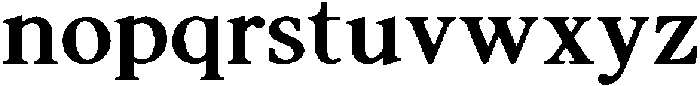 Noctera Extra Bold otf (700) Font LOWERCASE