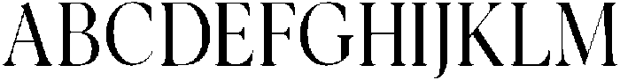 Noctera Extra Light otf (200) Font UPPERCASE