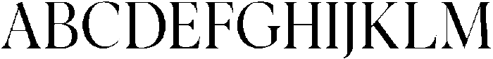 Noctera Light otf (300) Font UPPERCASE