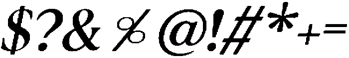 Noctera Medium Italic otf (500) Font OTHER CHARS