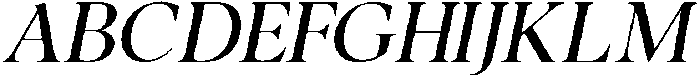 Noctera Medium Italic otf (500) Font UPPERCASE