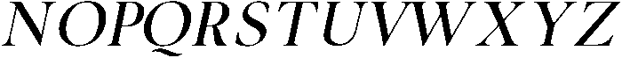 Noctera Medium Italic otf (500) Font UPPERCASE
