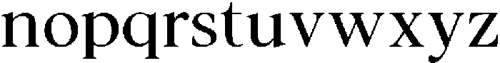 Noctera Medium otf (500) Font LOWERCASE