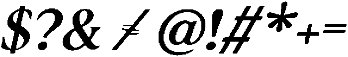 Noctera Semi Bold Italic otf (600) Font OTHER CHARS