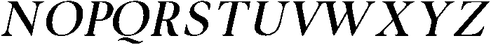 Noctera Semi Bold Italic otf (600) Font UPPERCASE