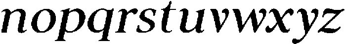 Noctera Semi Bold Italic otf (600) Font LOWERCASE