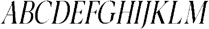 Noctera Thin Italic otf (100) Font UPPERCASE