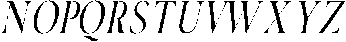 Noctera Thin Italic ttf (100) Font UPPERCASE