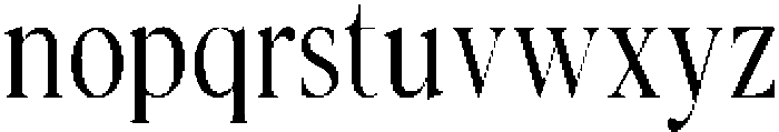 Noctera Thin otf (100) Font LOWERCASE