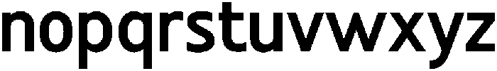 Noctiluca-Bold otf (700) Font LOWERCASE