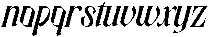 Nocture Stars Regular otf (400) Font LOWERCASE