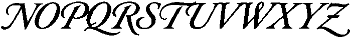 Nocturne Dramatic Script otf (400) Font UPPERCASE