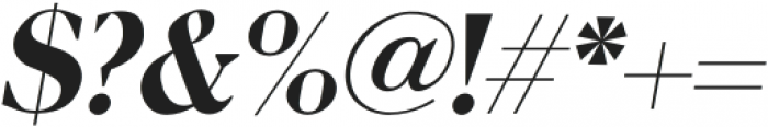 Node Display Extra Bold Italic otf (700) Font OTHER CHARS