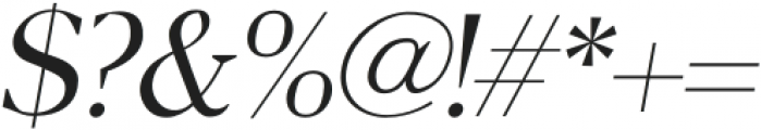 Node Display Light Italic otf (300) Font OTHER CHARS