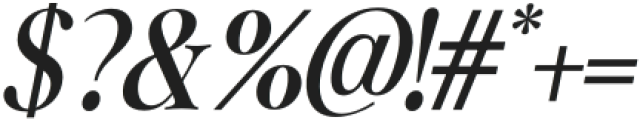 Noefire Italic otf (400) Font OTHER CHARS
