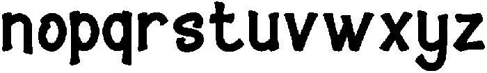 Nofrya Regular otf (400) Font LOWERCASE
