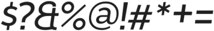 Noiche Medium Italic otf (500) Font OTHER CHARS