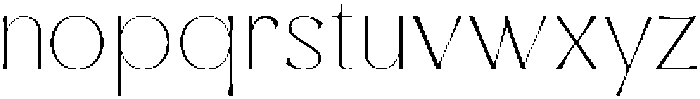 Noir Amour Thin otf (100) Font LOWERCASE