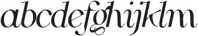 NoirJolie Regular otf (400) Font LOWERCASE