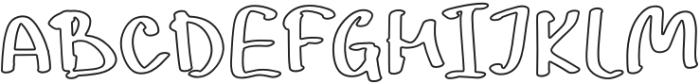 Noisy Echo Outline otf (400) Font UPPERCASE