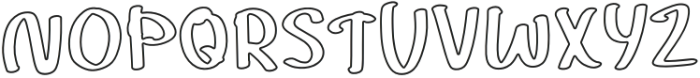 Noisy Echo Outline otf (400) Font UPPERCASE