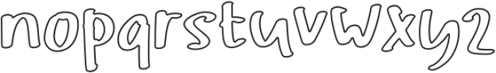 Noisy Echo Outline otf (400) Font LOWERCASE
