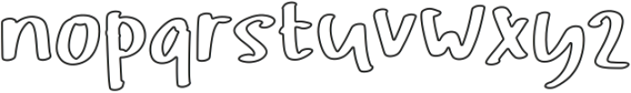 Noisy Echo Outline ttf (400) Font LOWERCASE