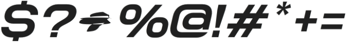Nokia Expanded Italic Semi Bold otf (600) Font OTHER CHARS