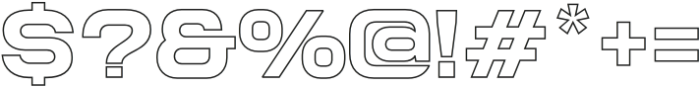 NokiaExpandedOutline-Bold otf (700) Font OTHER CHARS