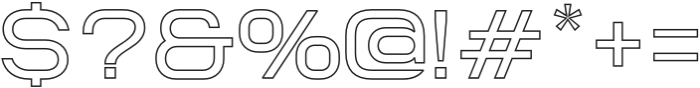 NokiaExpandedOutline-Regular otf (400) Font OTHER CHARS