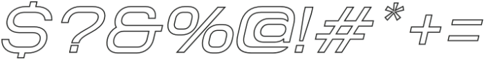 NokiaExpandedOutlineItalic-Rg otf (400) Font OTHER CHARS